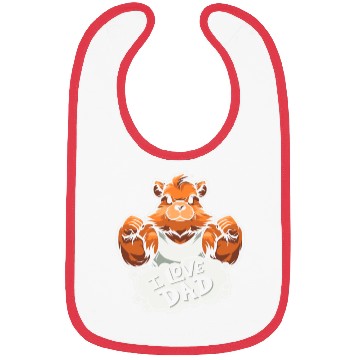 Discover Guinea Pig Cavy I Love Dad Bibs