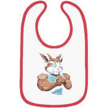 Discover Rabbit Biceps Tattoo I Love Mom Bibs