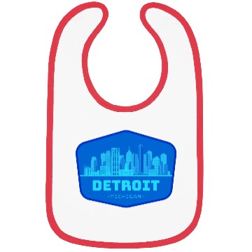 Discover DETROIT SKYLINE BADGE Bibs