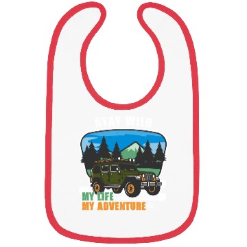 Discover My Life My Adventure Bibs
