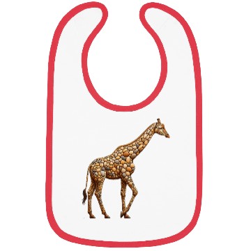 Discover Serene Giraffe - Pebble Art Bibs