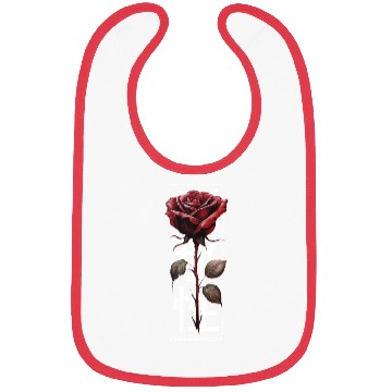 Discover Ephemerality Rose Japanese Script Soft Grunge Bibs