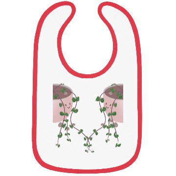 Discover Valentine string of hearts holding hands lesbian Bibs