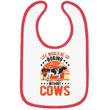 Discover Cow Cattle Breeder Farmer Cows Bibs