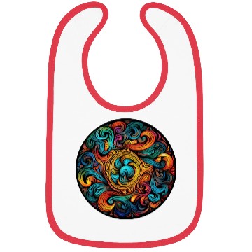 Discover Abstract Spectrum Spiral Bibs