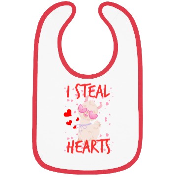Discover Cute Llama alpaca valentine day for couples Bibs