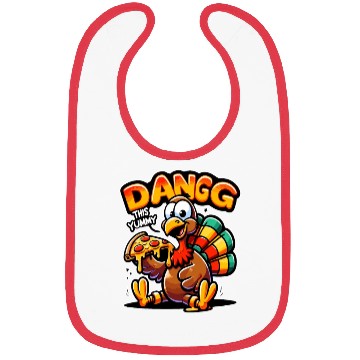 Discover Dangg This Yummy, Cartoon Turkey Pizza Bibs
