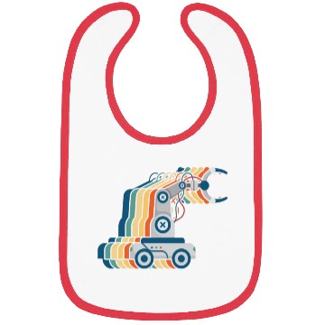 Discover Retro Robot Vintage Robotics Engineer Robotics Bibs