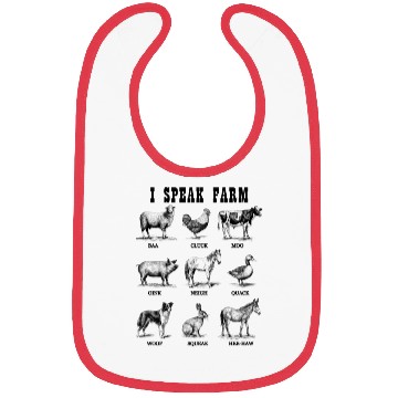 Discover Fluent In Farm Language "I Speak Farm" Bibs