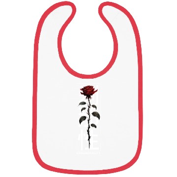 Discover Ephemerality Rose Japanese Script Soft Grunge Bibs