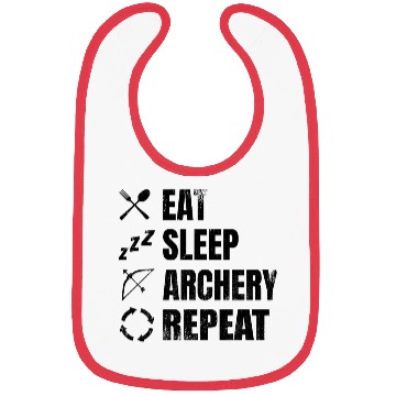 Discover Eat Sleep Archery Repeat Bibs