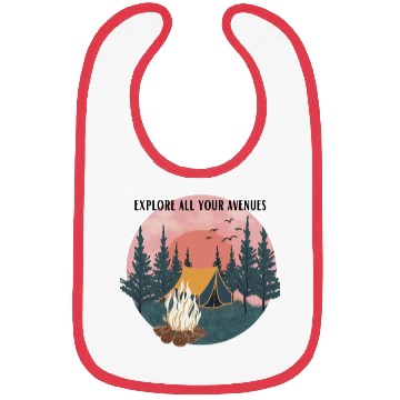 Discover explore all your avenues camping Bibs