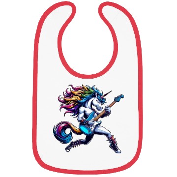 Discover Unicorn Rock and Roll Bass & Guitar Bibs