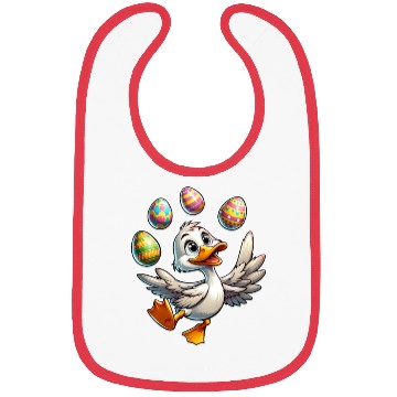 Discover Easter Duck Juggling Eggs, Artistic Drake Bibs