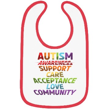 Discover Autism Support Care Acceptance Love Community Bibs