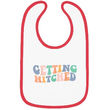 Discover Groovy Getting Hitched Bachelorette Party Bibs
