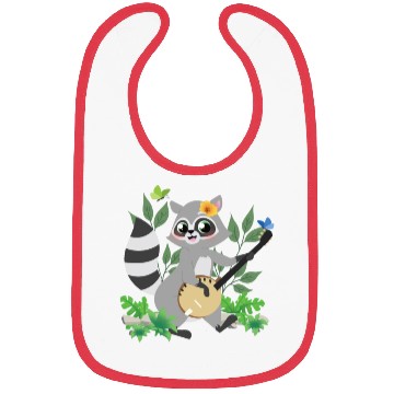 Discover Raccoon Cottagecore Naturecore Kids Bibs