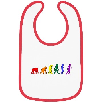 Discover Rainbow Evolution Bibs