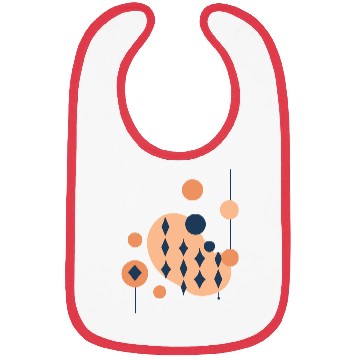 Discover Geometric Circles, Triangles, Lines Vector Design Bibs
