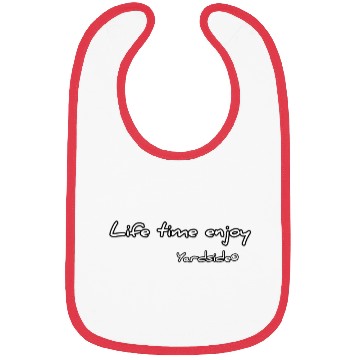 Discover Life time enjoy Yardside font logo white color Bibs