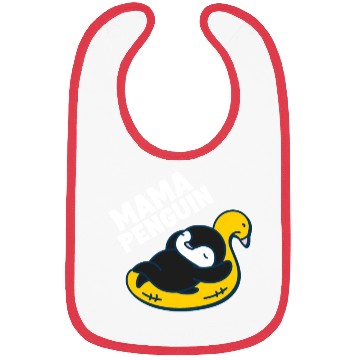 Discover Penguin Mama Flightless Bird Lover Mother's Day Mo Bibs