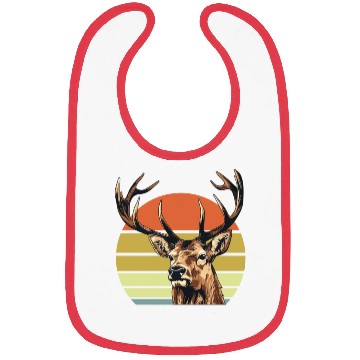 Discover Hunting Elk Deer Funny Hunter Bibs
