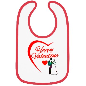 Discover Love Blossoms" - Valentine's Day Digital Art Bibs