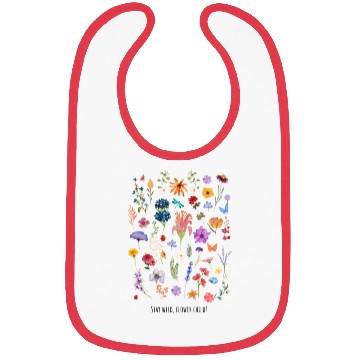 Discover Stay Wild Flower Child Bibs