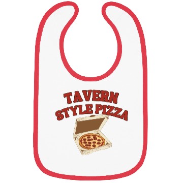 Discover Chicago Square Cut Tavern Style Pizza Design Bibs