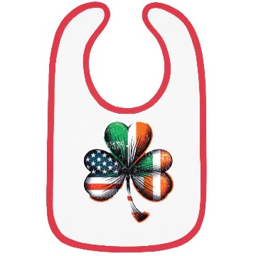 Discover Irish American Shamrock Stars Stripes Bibs