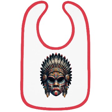 Discover Enigmatic Native American Headdress Vector Bibs