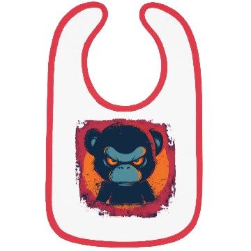 Discover Angry Monkey Bibs