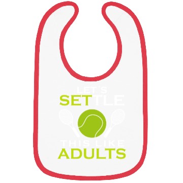 Discover Funny Adults Tennis Player Bibs