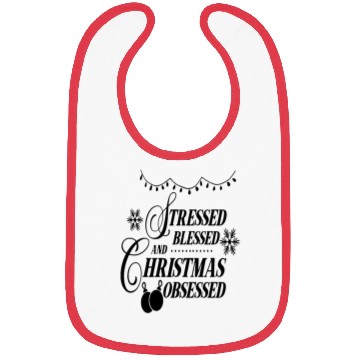 Discover Family Love Stressed Blessed and Christmas Bibs