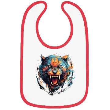 Discover Angry Tiger Bibs