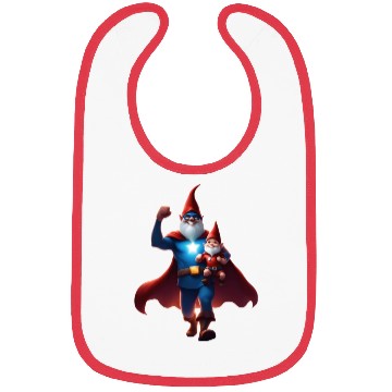 Discover A Father's Day Gnome as a superhero dad Bibs