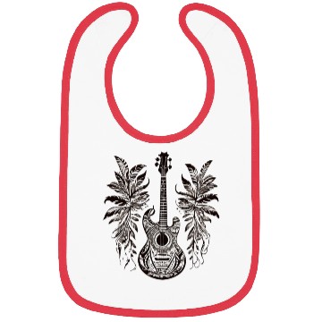 Discover Tropical Melody Guitar Art Bibs