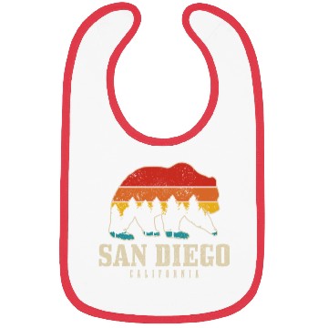 Discover San Diego California Bear Souvenir Bibs
