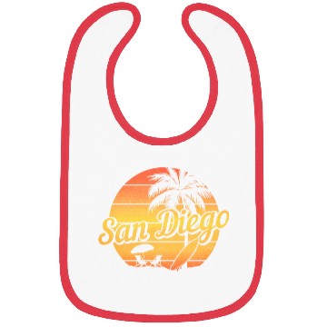Discover San Diego California Surfer Souvenir Bibs