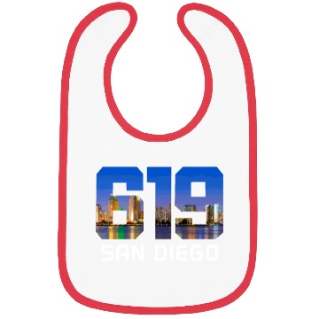 Discover San Diego 619 Area Code California Bibs