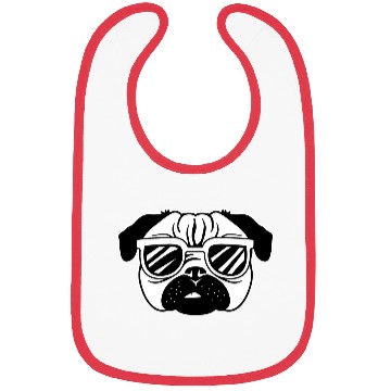 Discover Cool Pug Veterinarian Gift Bibs