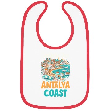 Discover Antalya Turkey Travel Vacation I Love Turkey Bibs