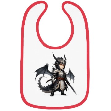Discover Chibi dragonwarrior Pose in Full armor Bibs