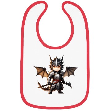 Discover Chibi dragonwarrior Front Pose in Full armor Bibs