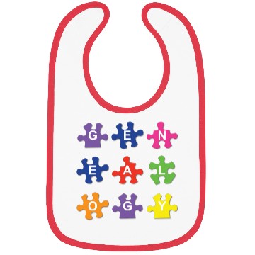 Discover Genealogy Jigsaw Puzzle Pieces Bibs