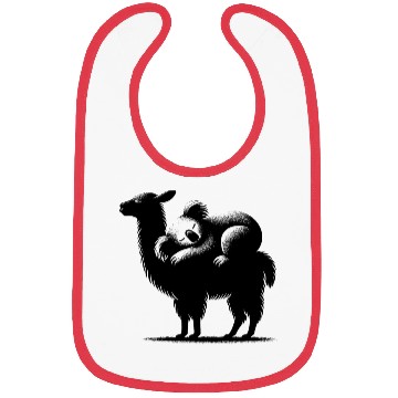 Discover Cuddly Llama With A Chilling Koala On Its Back Bibs