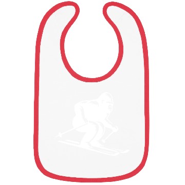 Discover Monkey Gorilla Chimpanzee Ski Silhouette Design Bibs