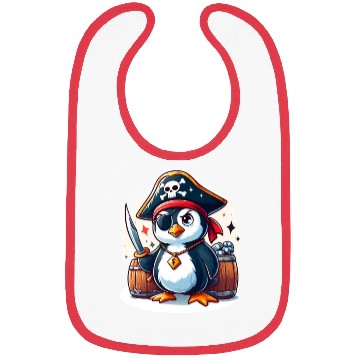 Discover Pirate Penguin Adventure Bibs
