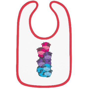 Discover Androgynous Flag Pride Lgbtq Cute Cow Bibs