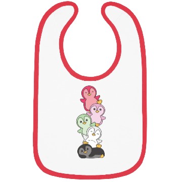 Discover Recipromantic Flag Pride Lgbtq Cute Penguin Bibs
